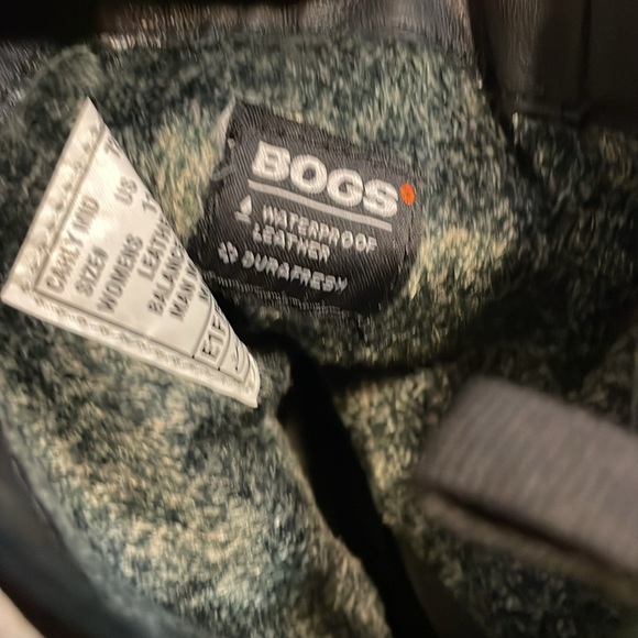 Bogs Black Water-resistant Leather Boots Women’s size 11 - Picture 9 of 14